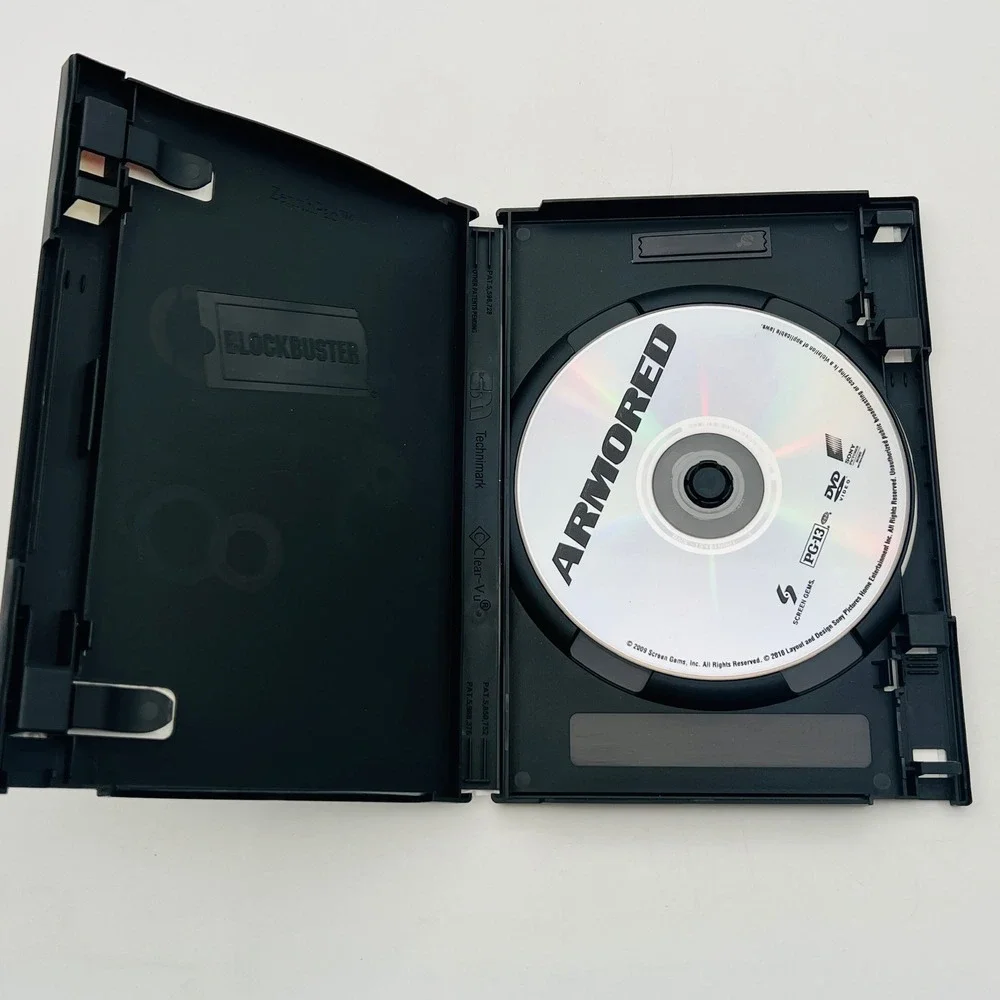 Armored DVD 2009 Action Thriller Matt Dillon Laurence Fishburne Blockbuster Case